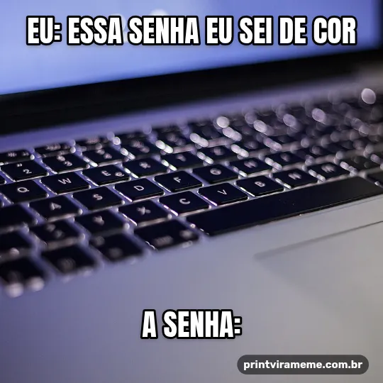 Exemplo do meme “Essa senha eu sei de cor”